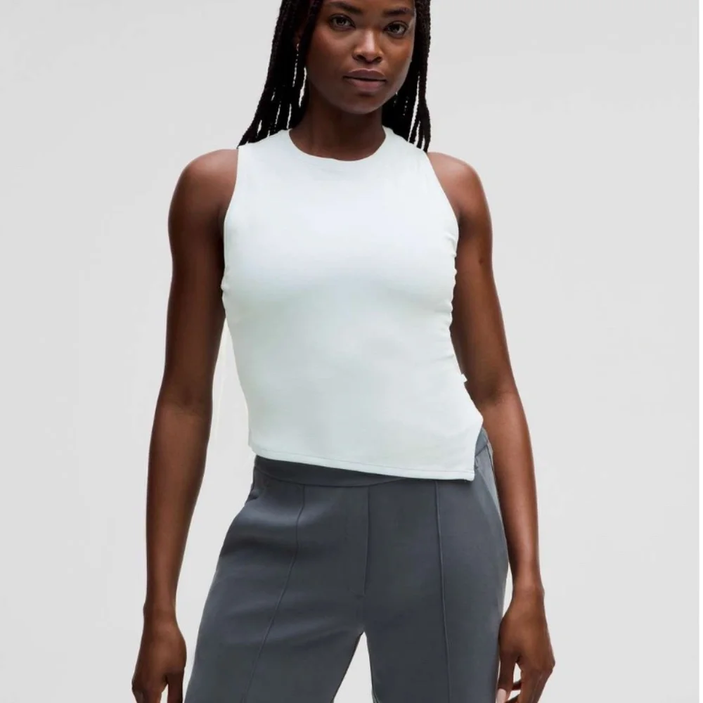 NWT Lululemon Asymmetrical Tank Top Sleeveless Powder Blue - Picture 7 of 7